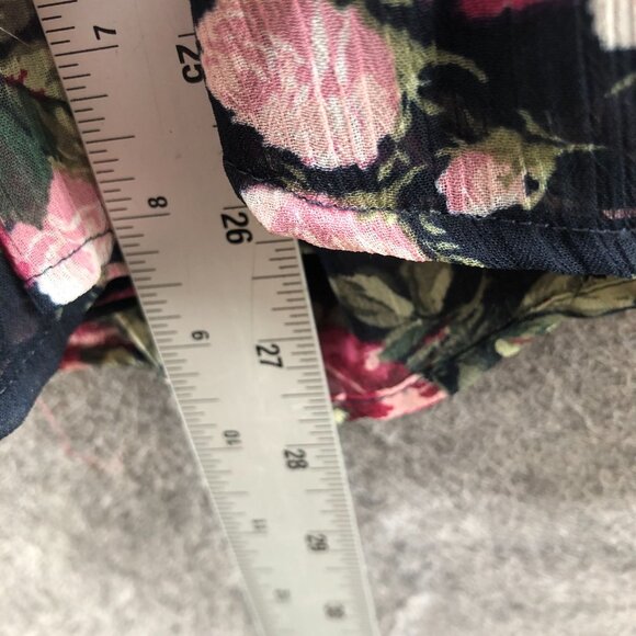 Janie & Jack Floral Chiffon Dress Girls Size 8 Blue Pink Ruffle Sleeveless - Picture 6 of 8